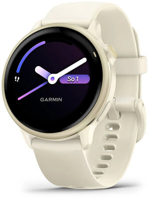 Garmin Vívoactive 6, Lunar Gold / Ivory, Silicone Band