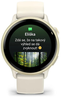 Garmin Vívoactive 6, Lunar Gold / Ivory, Silicone Band