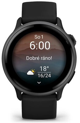 Garmin Vívoactive 6, Slate / Black, Silicone Band