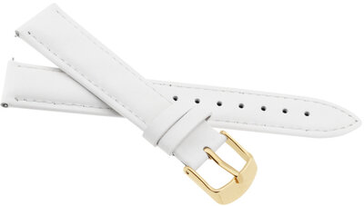 Leather strap JVD RJ-TSG 20mm, white