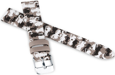 Leather strap JVD RJ7219.2 16mm, brown, children's