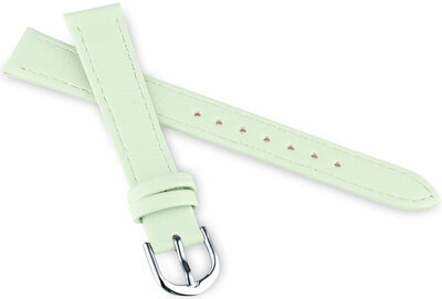 Leather strap JVD RJ7227.2 14mm, green, children's