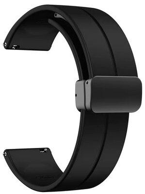 Silicone strap Ricardo 20mm (for Amazfit Active 2), black V2, Quick Release