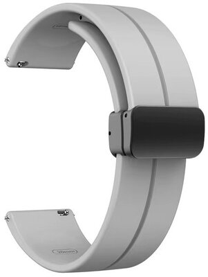 Ricardo Silicone Strap 22mm (for Amazfit Bip 5), grey, Quick Release