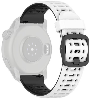 Silicone strap Ricardo 22mm (pro Coros Pace 3, Apex 2 Pro), White V1, Quick Release