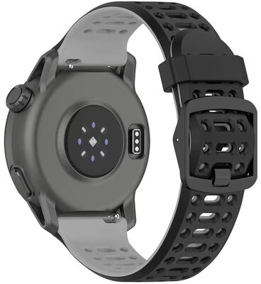 Silicone strap Ricardo 22mm (for Coros Pace 3, Apex 2 Pro), black V2, Quick Release