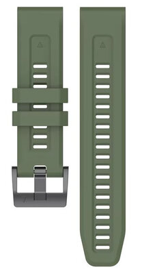 Ricardo Silicone Strap 22mm (for Garmin Fenix 8/7/6 (47mm), Epix 2 etc.), green V1, QuickFit