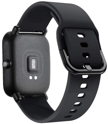 Ricardo Silicone Strap 22mm (for Polar Vantage M2, V3, Grit X), Black, Quick Release