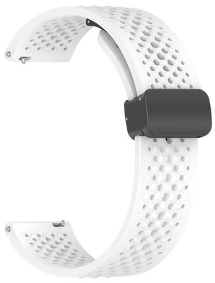 Silicone strap Ricardo 22mm (for Xiaomi), white V2, Quick Release