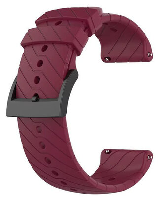 Silicone strap Ricardo 24mm (for Suunto), red, Quick Release