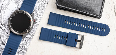 Silicone strap Ricardo 26mm (pro Garmin Fenix 8/7X/6X (51mm), Tactix aj.), Blue V4, QuickFit