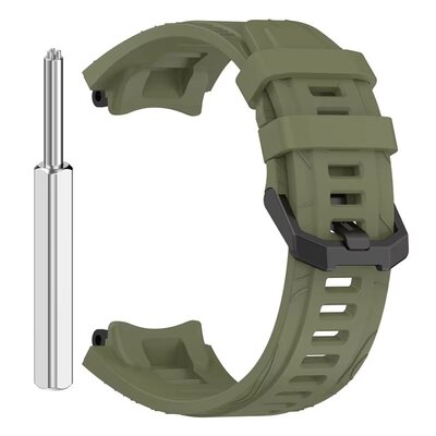 Ricardo silicone strap (for Amazfit T-Rex 3), green, + replacement accessories