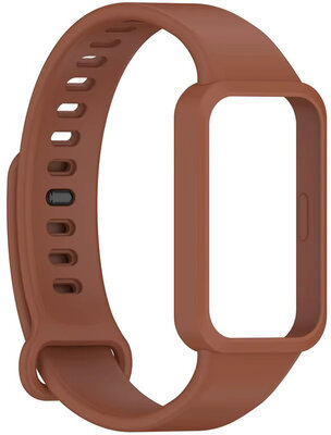 Ricardo Silicone Strap (for Xiaomi Mi Band 9 Active), brown