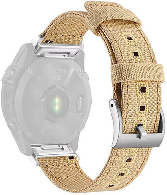 Nylon strap Ricardo 22mm (pro Garmin Fenix 8/7/6 (47mm), Epix 2 aj.), Beige, QuickFit