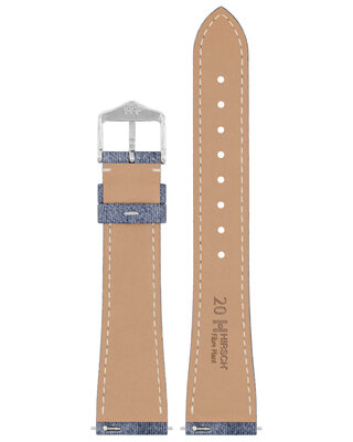 Natural strap Hirsch Fibre Plant L 04299082-2, blue, natural fibers, length L, Quick Release Limited Edition