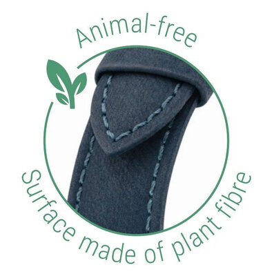 Natural strap Hirsch Fibre Plant M 04299180-2, blue, natural fibers, length M, Quick Release Limited Edition