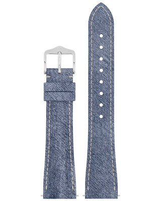 Natural strap Hirsch Fibre Plant M 04299182-2, blue, natural fibers, length M, Quick Release Limited Edition