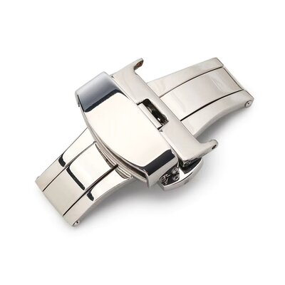 Silver butterfly watch clasp