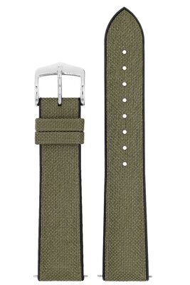 Textile strap Hirsch Arne M 0925090140-2, green, textile/natural rubber, length M, Quick Release
