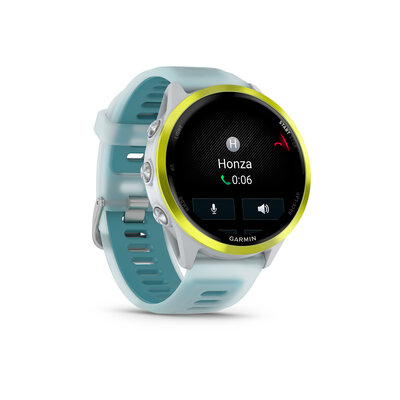 Garmin Forerunner 570 (47mm), Amp Yellow, Translucent Whitestone, Turqoise Band