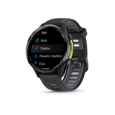 Garmin Forerunner 970 Carbon Grey DLC, Black