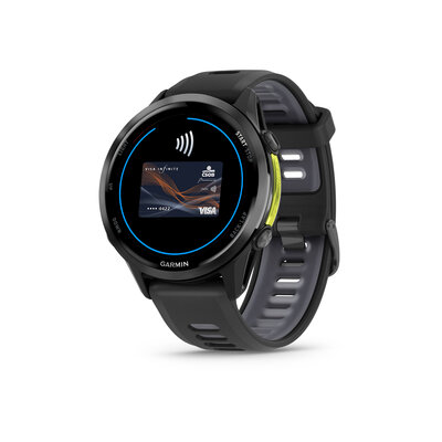 Garmin Forerunner 970 Carbon Grey DLC, Black
