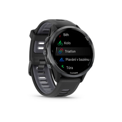 Garmin Forerunner 970 Carbon Grey DLC, Black