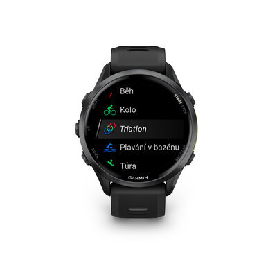 Garmin Forerunner 970 Carbon Grey DLC, Black