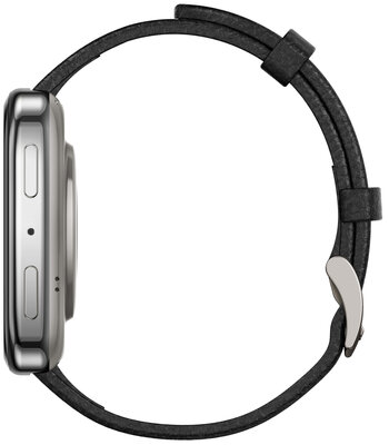 Amazfit Active 2 (Square) Black Leather (+ replacement strap)