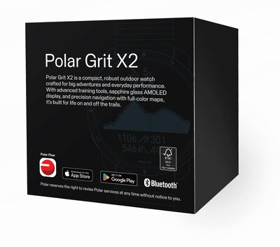 Polar Grit X2 Night Black, Size S-L