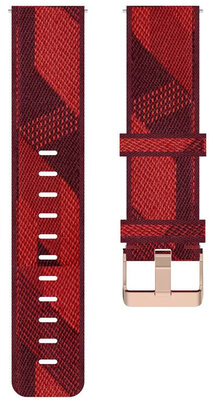 Ricardo Nylon Strap 20mm (for Garmin Venu, Venu Sq, Venu Sq 2, Venu 2 plus, etc.), red, Quick Release
