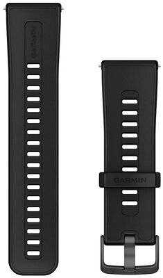 Silikonový řemínek Garmin 24mm, Black, Quick Release, 010-13907-00