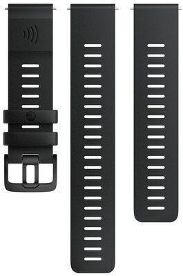 Polar Silicone Strap 20mm, Black, Size S, M/L, Quick Release, Payment