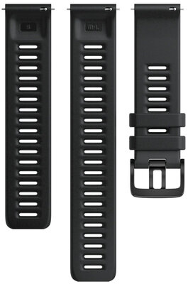 Silicone strap Polar 20mm, black, size S, M/L, Quick Release, payment