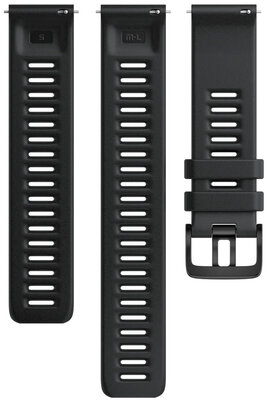 Silicone strap Polar 22mm, black, size S, M/L, Quick Release, payment