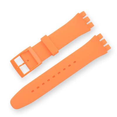 Ricardo silicone strap (for Swatch), orange