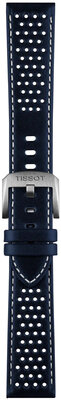 Leather strap Tissot T852.050.051 20mm, Blue