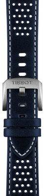 Leather strap Tissot T852.050.051 20mm, Blue