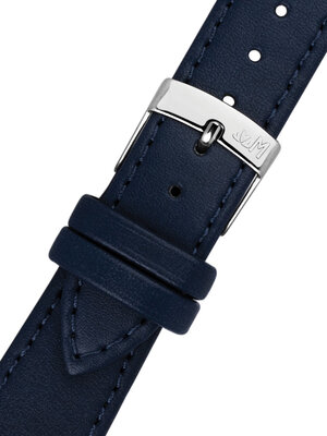 Leather strap Morellato Point 0112419.062 M, blue, vegan material
