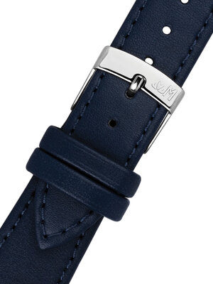 Leather strap Morellato Point 0112419.062 S, blue, vegan material