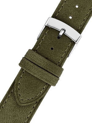 Leather strap Morellato Timo 5964E12.073 M, green, vegan material