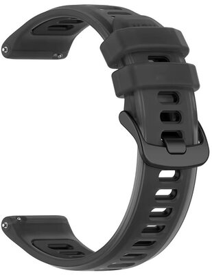 Silicone strap Ricardo 20mm (pro Garmin Forerunner 570 (42mm) aj.), black, Quick Release