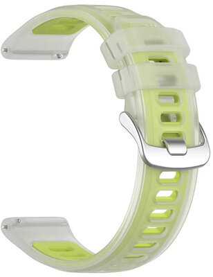 Silicone strap Ricardo 20mm (pro Garmin Forerunner 570 (42mm) aj.), Yellow, Quick Release