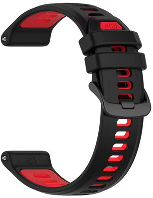 Silicone strap Ricardo 22mm (pro Garmin Forerunner 970 aj.), black V2, Quick Release