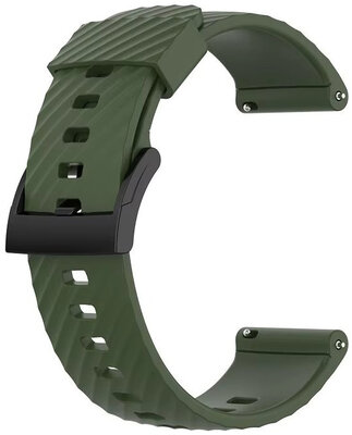 Silicone strap Ricardo 24mm (pro Garmin Venu X1), Green, Quick Release