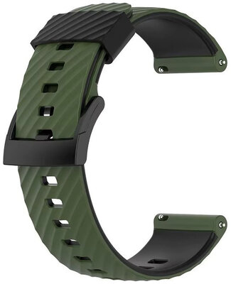 Silicone strap Ricardo 24mm (pro Garmin Venu X1), Green V2, Quick Release