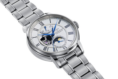 Orient Star Classic M45 F7 Moon Phase Open Heart Automatic RE-BT0005S00B (+ spare strap)
