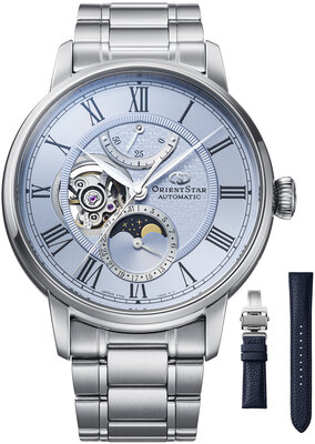 Orient Star Classic M45 F7 Moon Phase Open Heart Automatic RE-BT0007L00B Limited Edition 190pcs (+ spare strap)