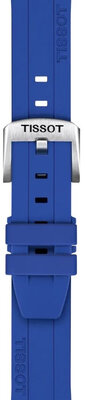 Silicone strap T852.051.023 18mm, Blue, Quick Release