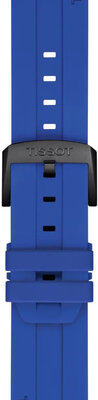 Silicone strap Tissot T852.050.991 22mm, Blue, Quick Release